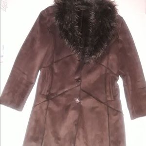 Excelled Collection Faux Fur Acrylic & Poly Coat